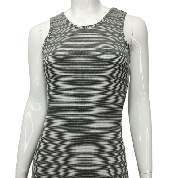 Marine Layer Lexi Rib Daytime Midi Dress in Black & White Stripe Size Sm… - Picture 5 of 16
